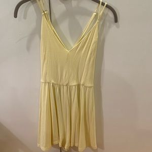 Forever 21 light yellow romper